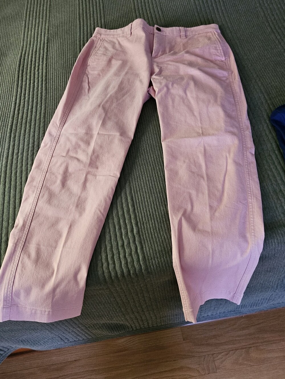 J. Crew Pink Straight-Leg Cotton Trousers